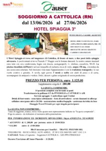Soggiorno a Cattolica di Auser Insieme – APS